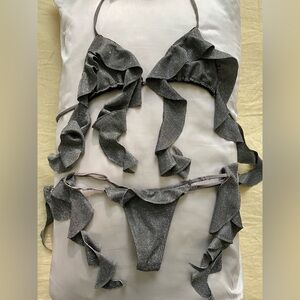 Nemesis Apparel Sparkly Bikini Set (M)